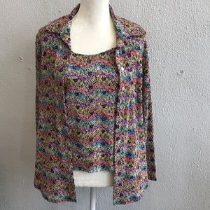 Chico’s Design 2-piece jacket and top set